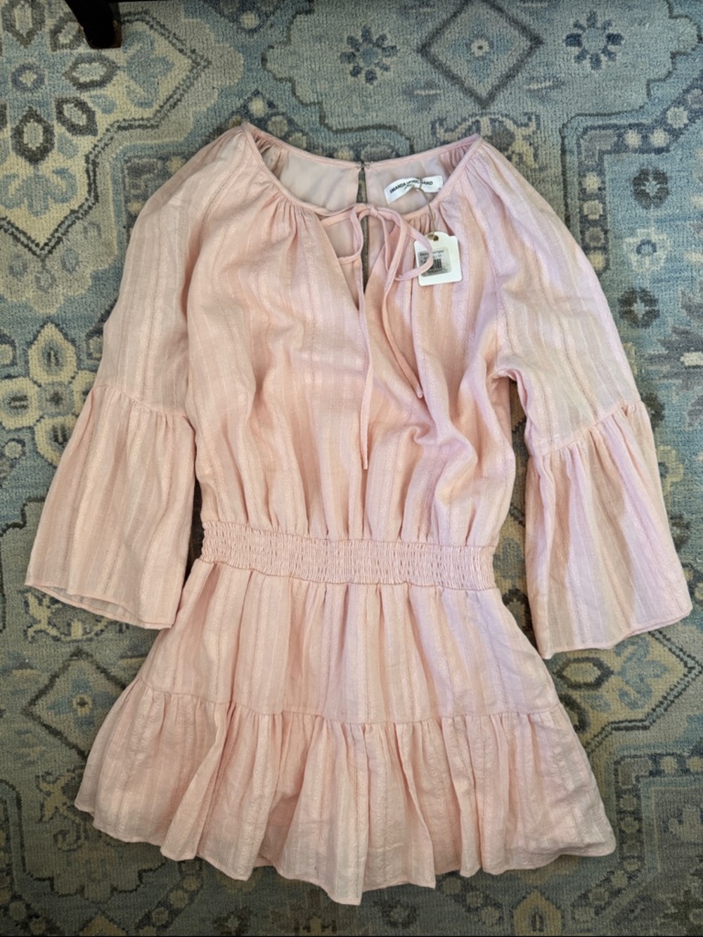 Amanda Uprichard Blush Pink Mini Dress